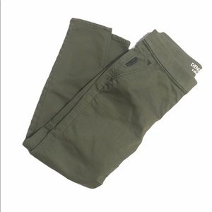 Denizen by Levi’s Olive Green Moto Jeggings EUC